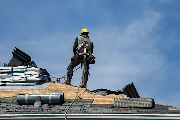 Professional Roofing technician working in Sussex, VA